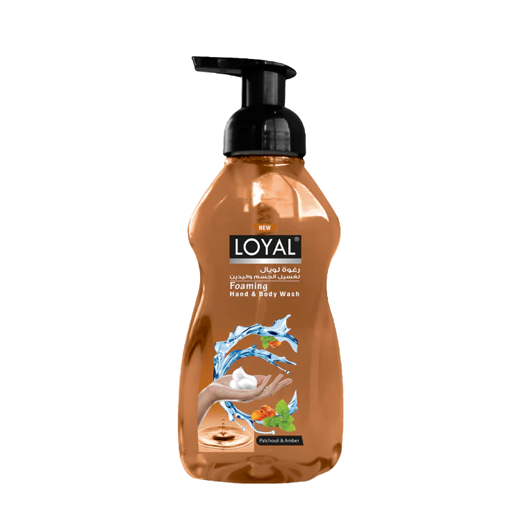 Loyal Foaming Hand & Body Wash Patchouli & Amber 500ml | لويال لغسيل الجسم واليدين البني