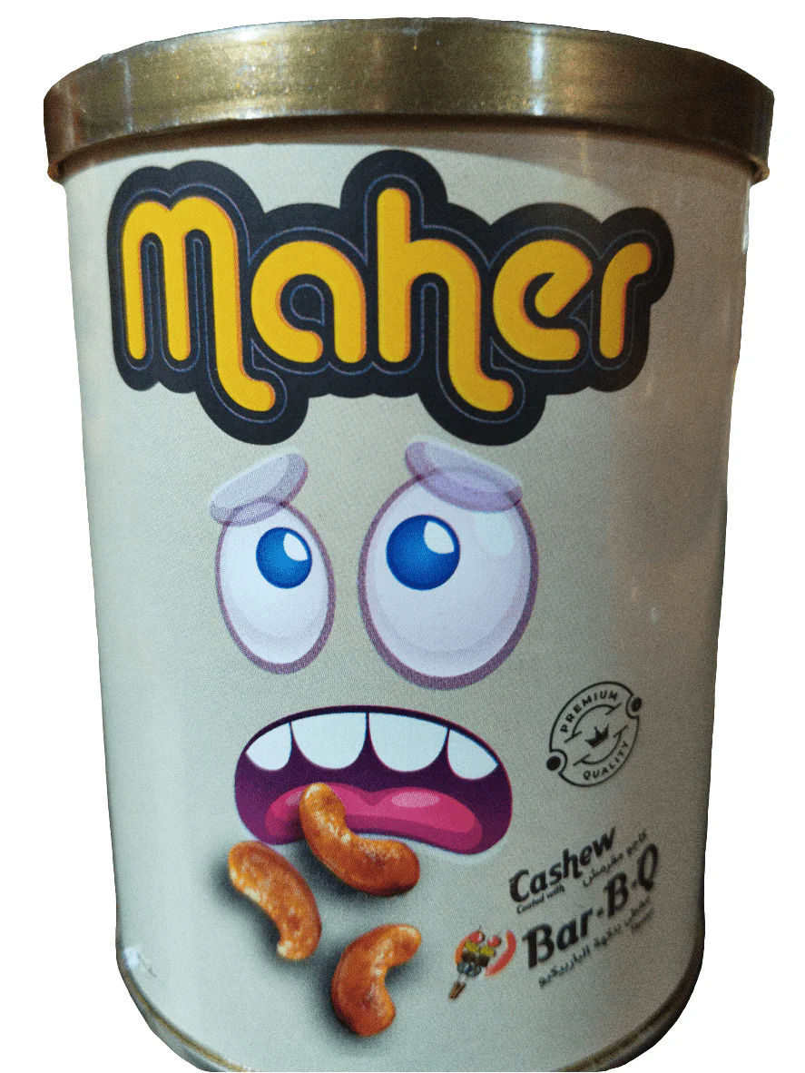 Maher Crispy Cashew Nuts BBQ 150g |  ماهر كاجو مقرمش بالباربكيو