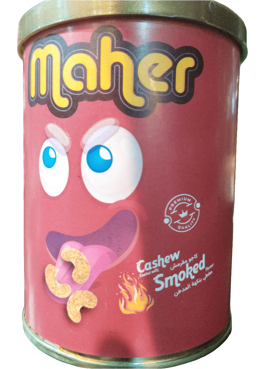 Maher Crispy Cashew Nuts Smoked 150g |  ماهر كاجو مقرمش مدخن