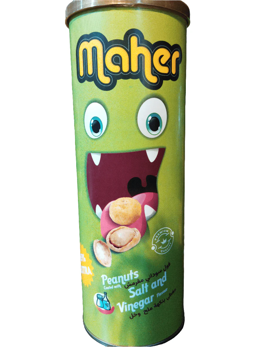Maher Crunchy Peanuts Salt & Vinegar 250g | فول سوداني مقرمش بالملح والخل