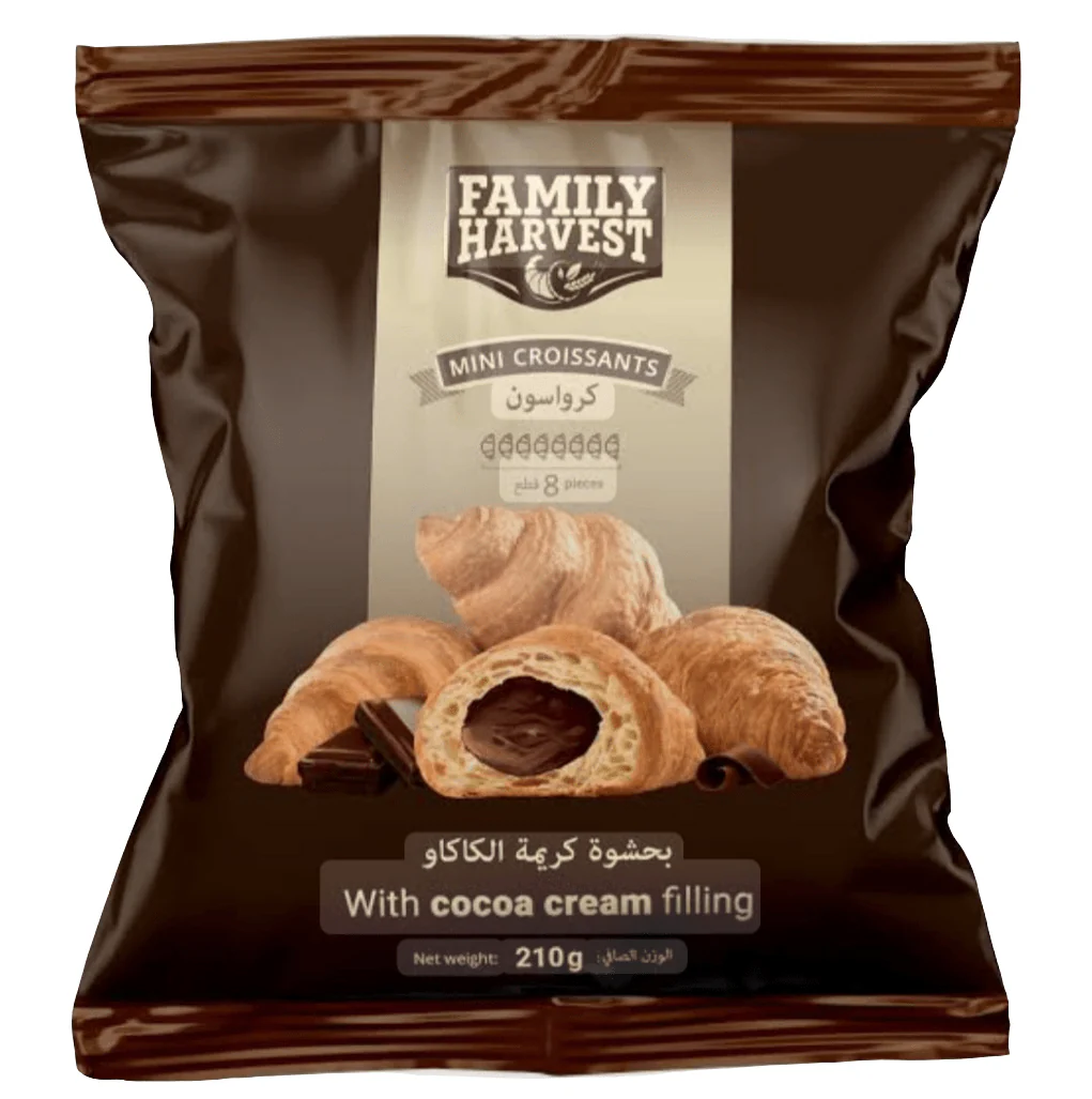 Family Harvest Mini Croissants Cocoa 210g | كرواسون ميني بالكاكاو