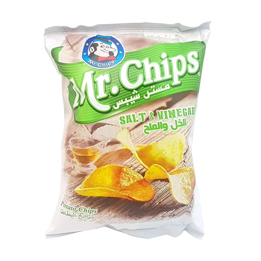 Mr Chips Salt and Vinegar 155g | مستر شيبس بالخل والملح