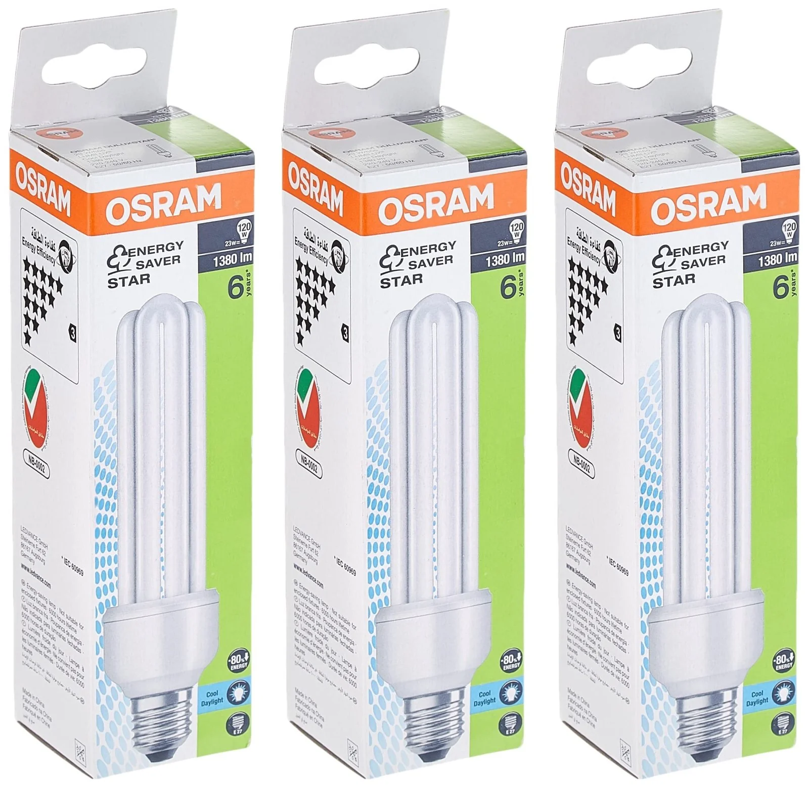 Osram Energy Saver 23W T4 Warm White 3Pcs Set