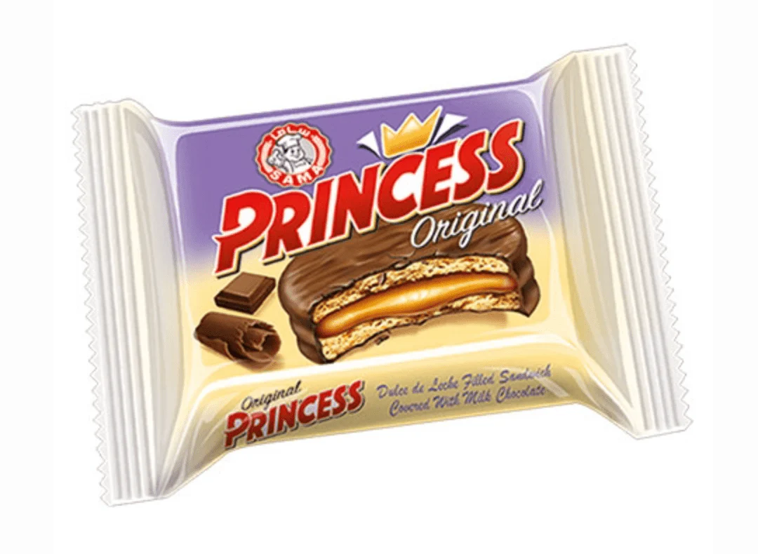Princess  Mini Biscuits Dipped into Chocolate 20g | برنسيس بسكويت مغطى بالشوكولاتة