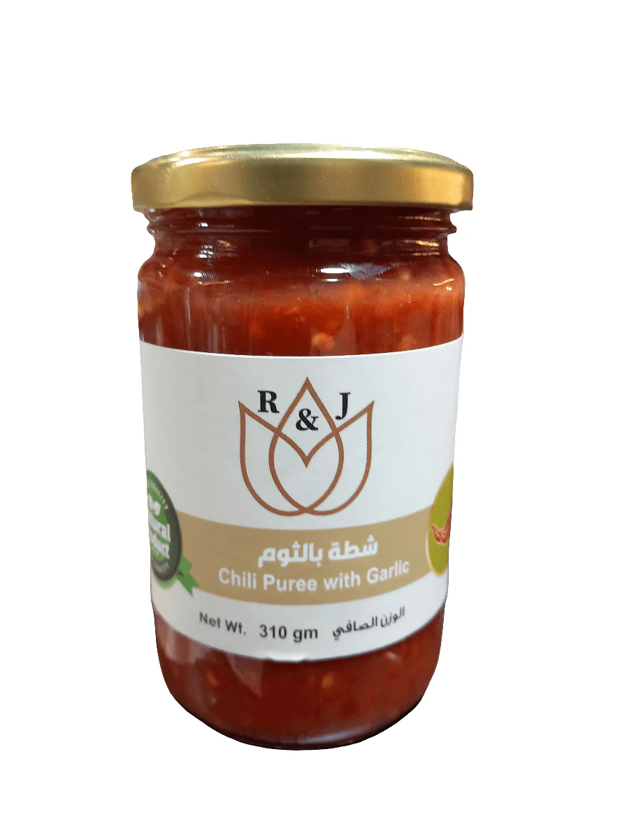 R&J Chili Puree with Garlic 310g | آر آند جي شطة بالثوم