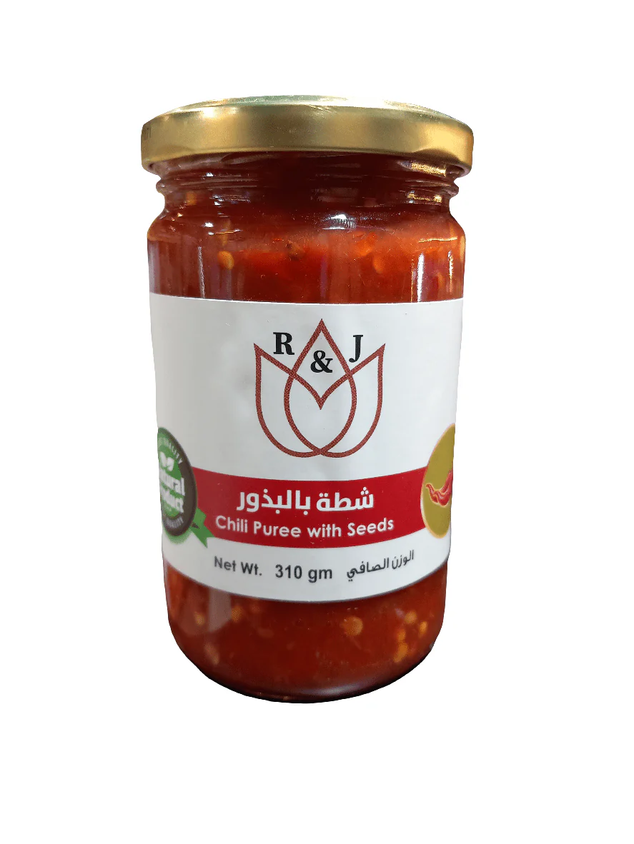 R&J Chili Puree with Seeds 310g | آر آند جي شطة بالبذور