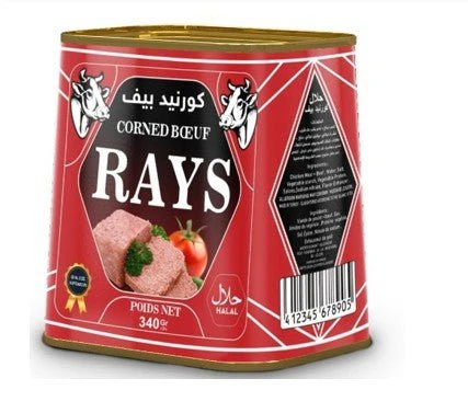 Rays Corned Beef Trapezoidal CTN 24x340g | ريز لحم بقري معلب