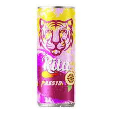 Rita Sparkling Drink Passion Fruit Can 240ml | ريتا مشروب غازي بنكهة الباشن فروت