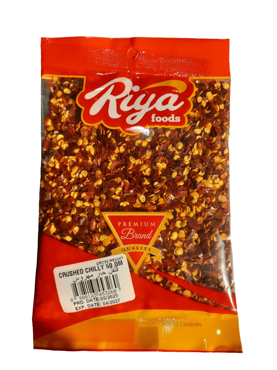 Riya Foods Crushed Chili 50g | ريا فلفل حار مهروس
