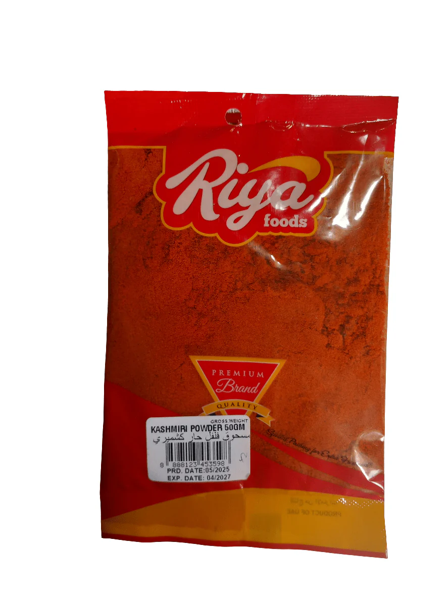 Riya Foods Kashmiri Powder 50g | ريا مسحوق فلفل حار كشميري