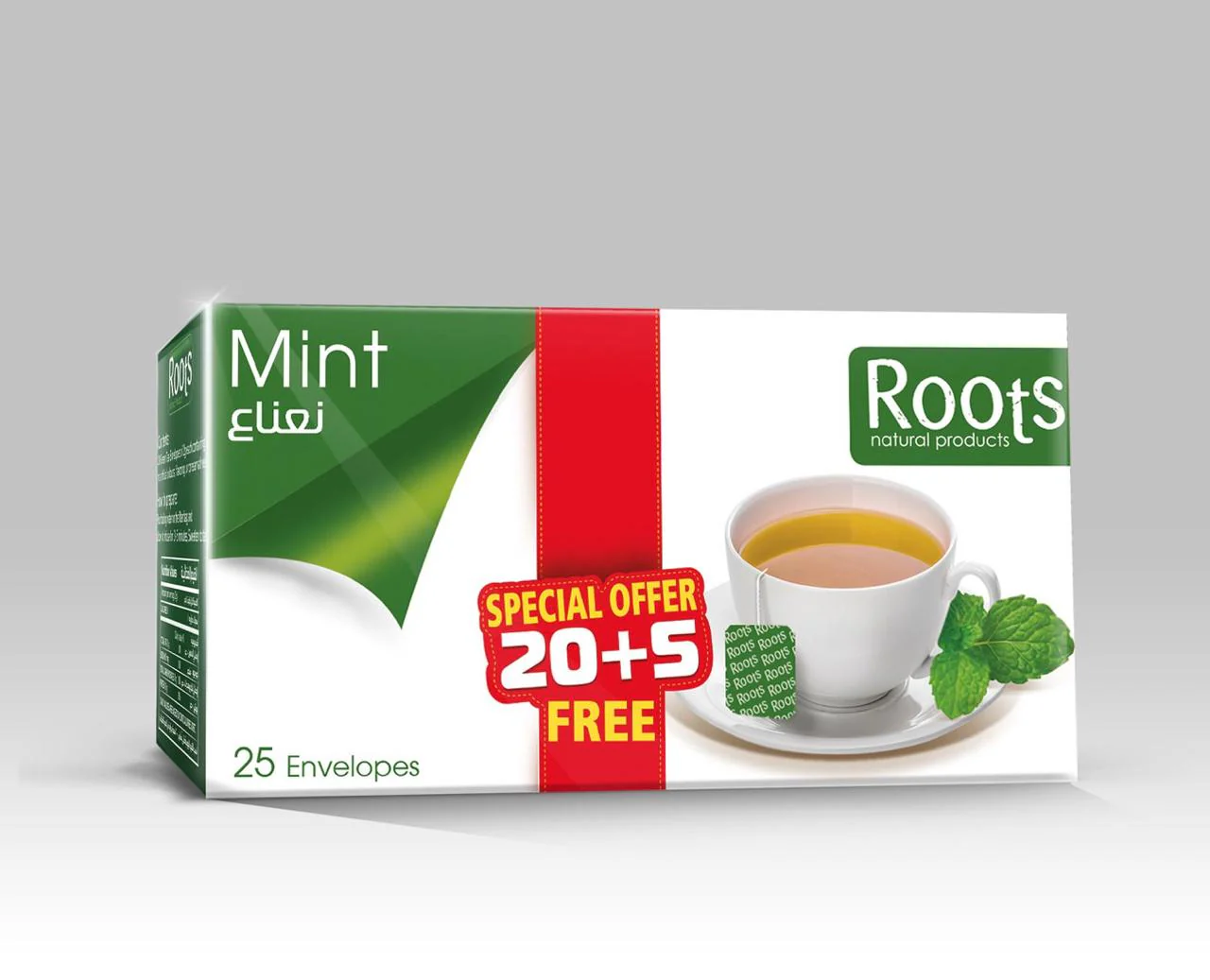 Roots Mint Tea 25 bags | روتس شاي نعنع