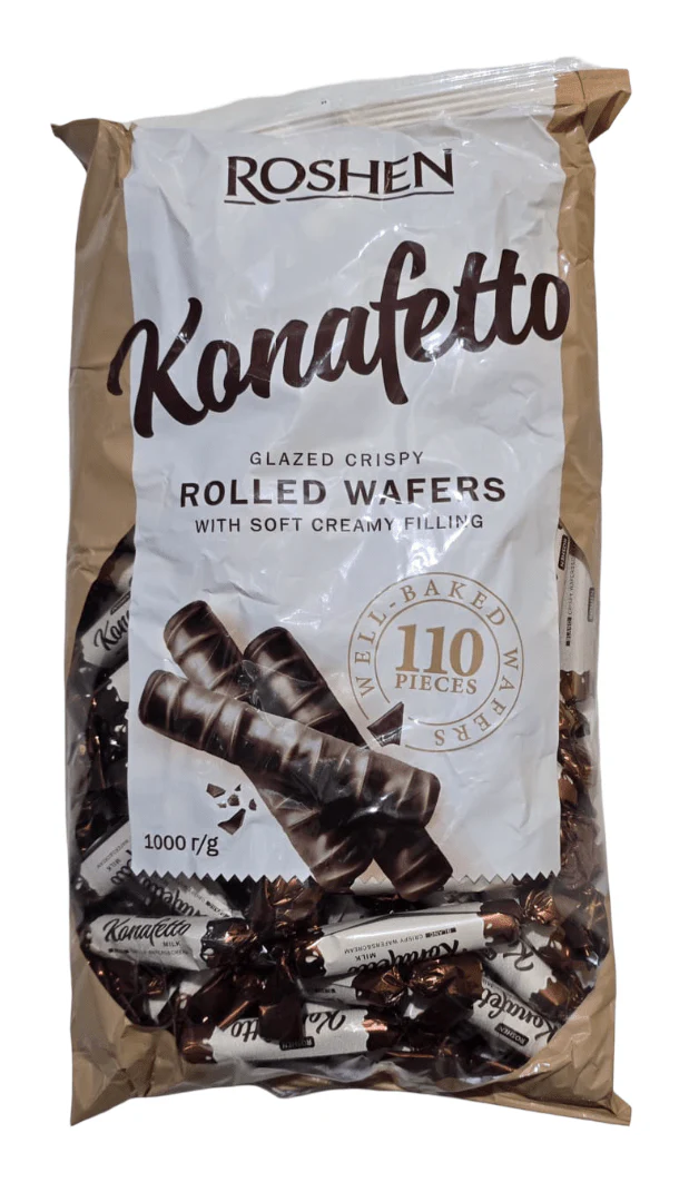 Roshen Konafetto Blanc Bag 1Kg | روشن أصابع وافل بالكريمة