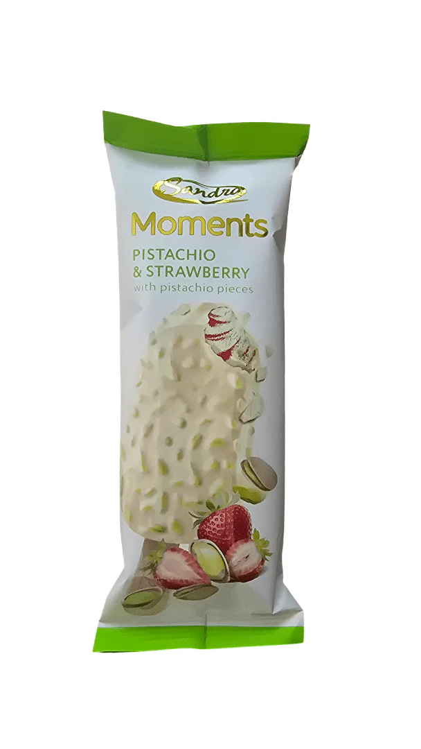 Sandra Moments Pistachio & Strawberry Ice Cream 85g