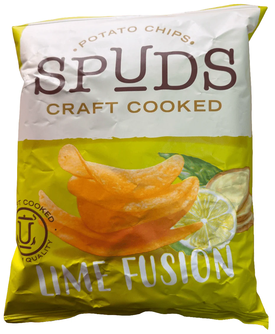 Spuds Chips Lime Fusion 40g | سبدز شيبس بالليمون