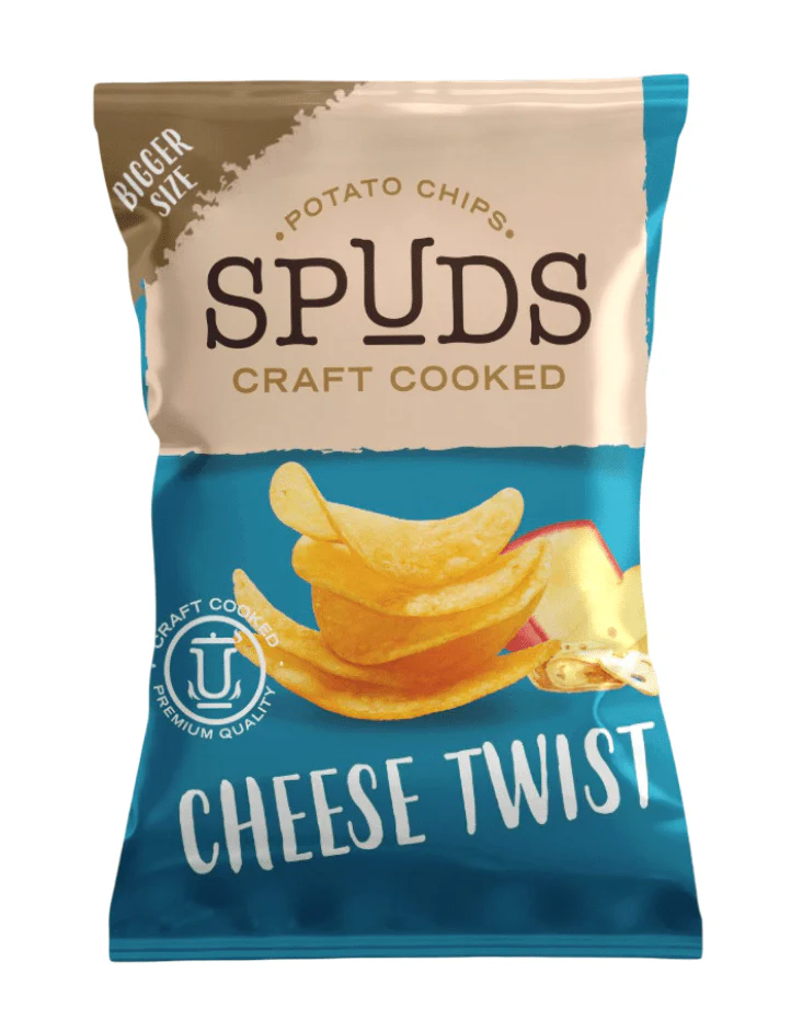 Spuds Chips Cheese Twist 145g | سبدز شيبس بالجبنة