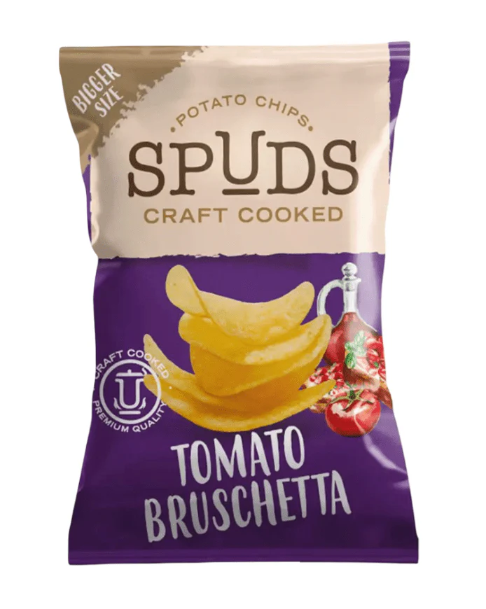 Spuds Chips Tomato Bruschetta 145g | سبدز شيبس طماطم بروسكيتا