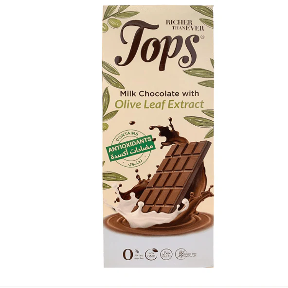 Tops Chocolate Bar Milk Sugar-Free with Antioxidant 50g (Exp:29/07/2026)