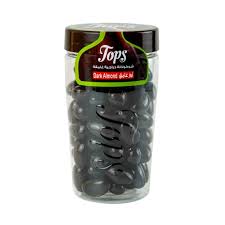Tops Dragee Dark Chocolate Almond 230g | توبس دراجيه لوز بالشوكولا الغامقة
