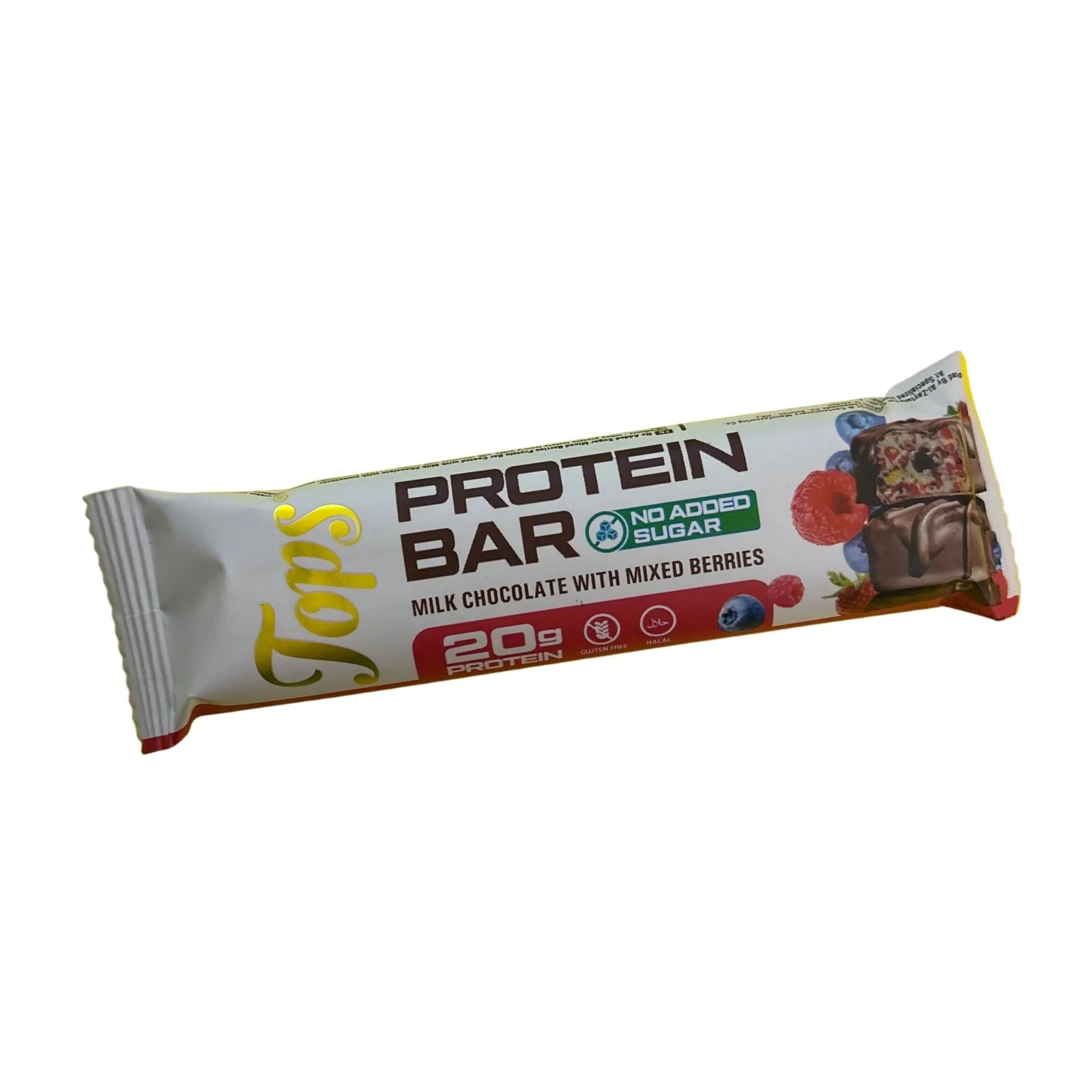 Tops Protein Bar Milk Chocolate with Mixed Berries 12x60g - Image 2