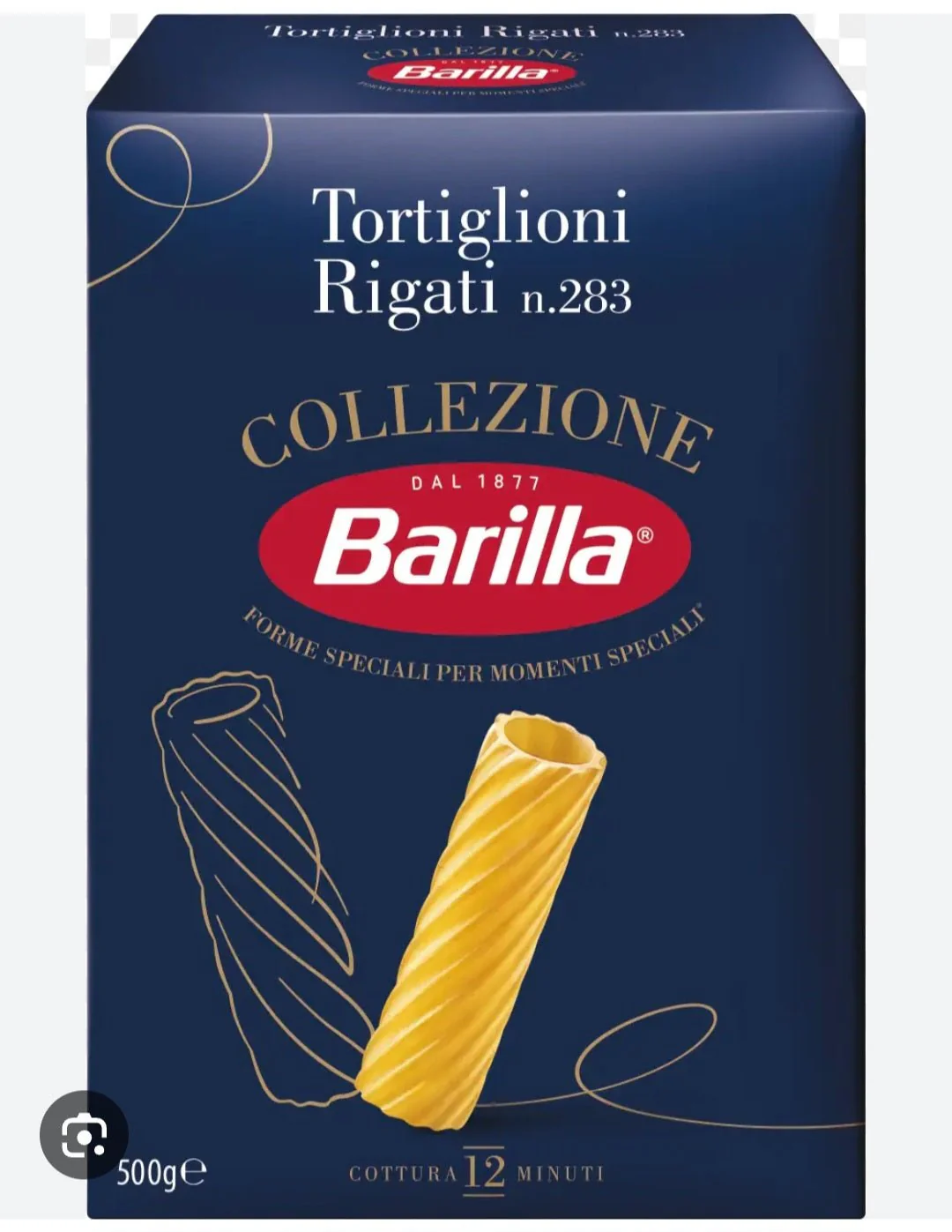 Barilla Tortiglioni Pasta 500g | باريلا معكرونة رولات اسطوانية