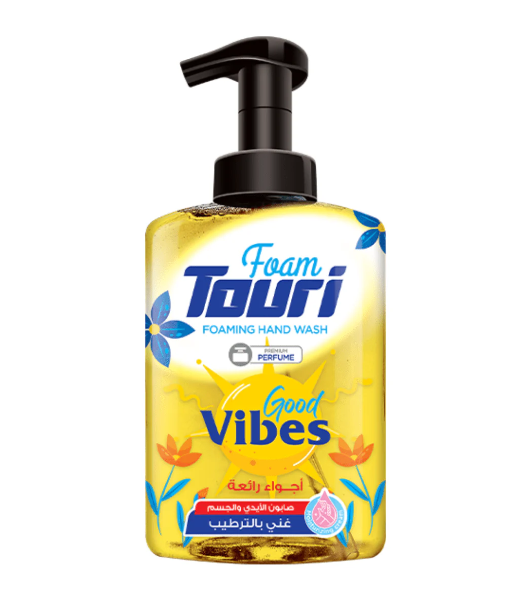 Touri Foaming Hand Wash Good Vibes 400ml | توري صابون اليدين اجواء رائعة