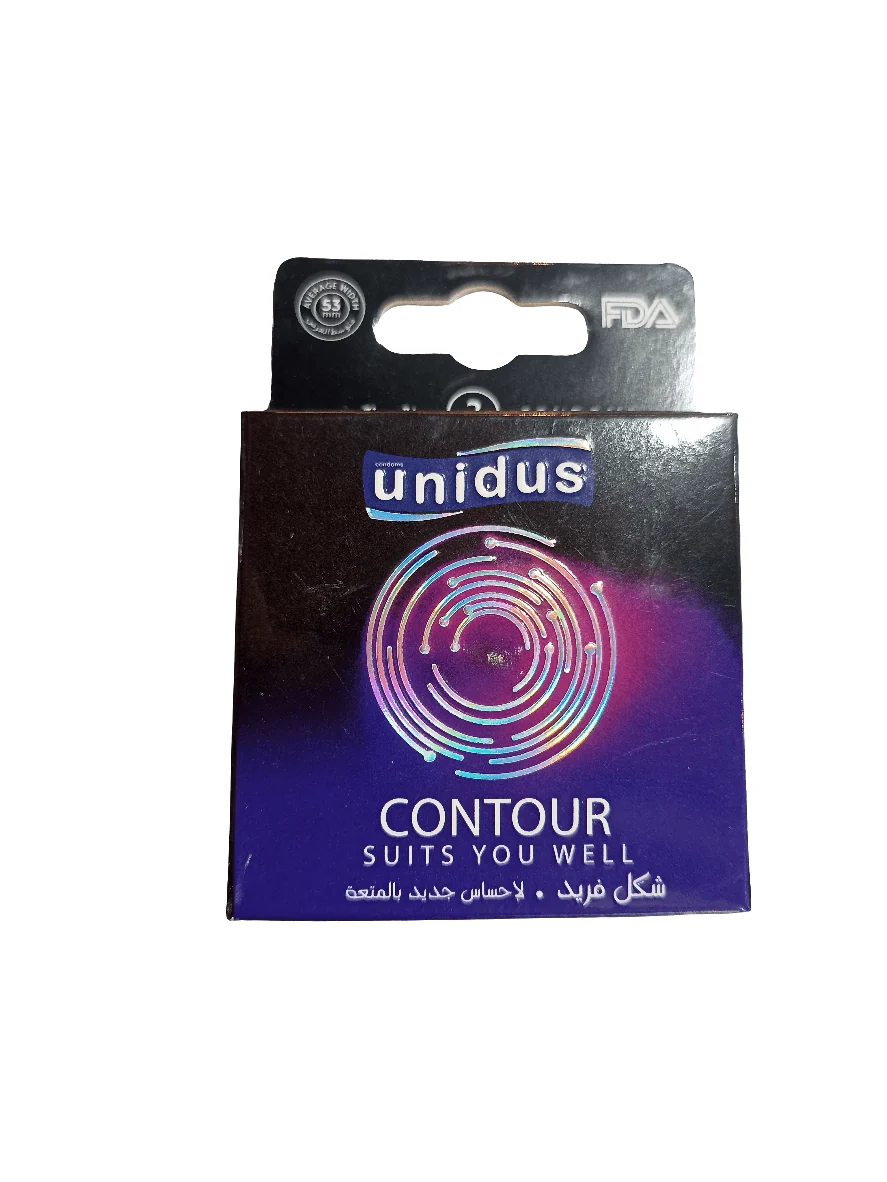 Unidus Condom Contour Pack of 3 | يونيدوس واقي ذكري شكل فريد