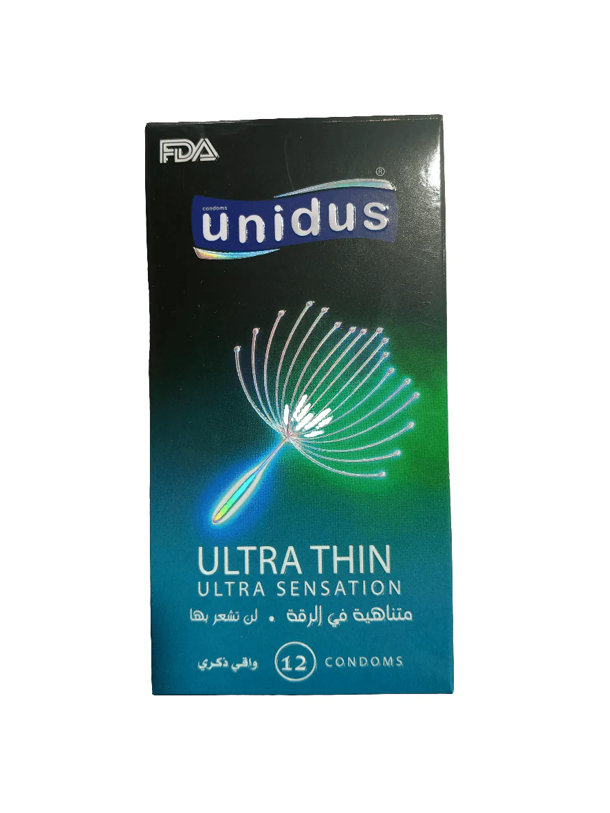 Unidus Condom Ultra Thin Pack of 12 | يونيدوس واقي ذكري رقيق جدا