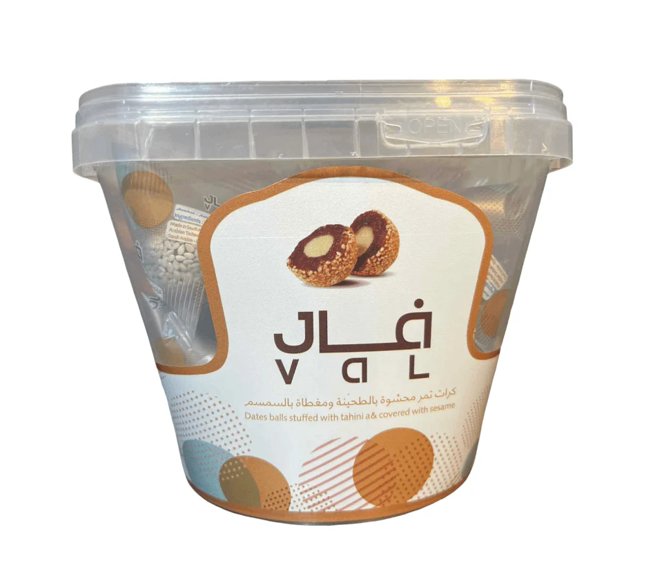 Val Dates Balls Stuffed with Tahini & Covered with Sesame 4x500g | فال كرات تمر محشوة بالطحينة مغطاة بالسمسم