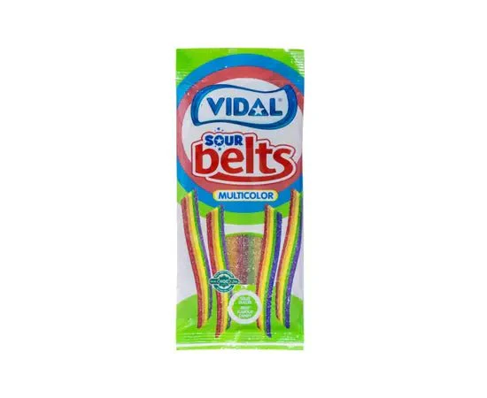 VIDAL Rainbow Belts 90g | فيدال حلوى الفاكهة الملونة