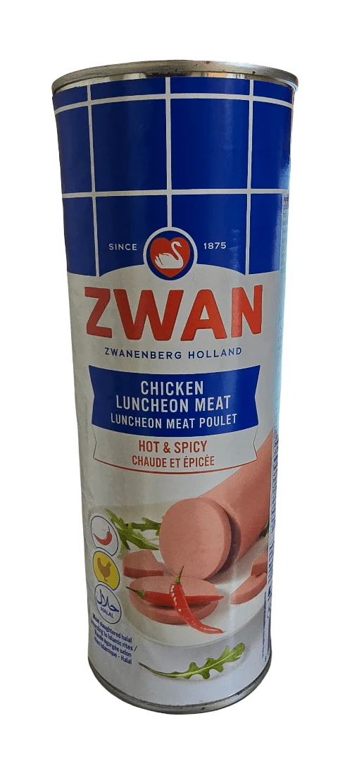 Zwan Chicken Luncheon Meat Hot&Spicy 850g|لحم لانشون دجاج حار ومبهر