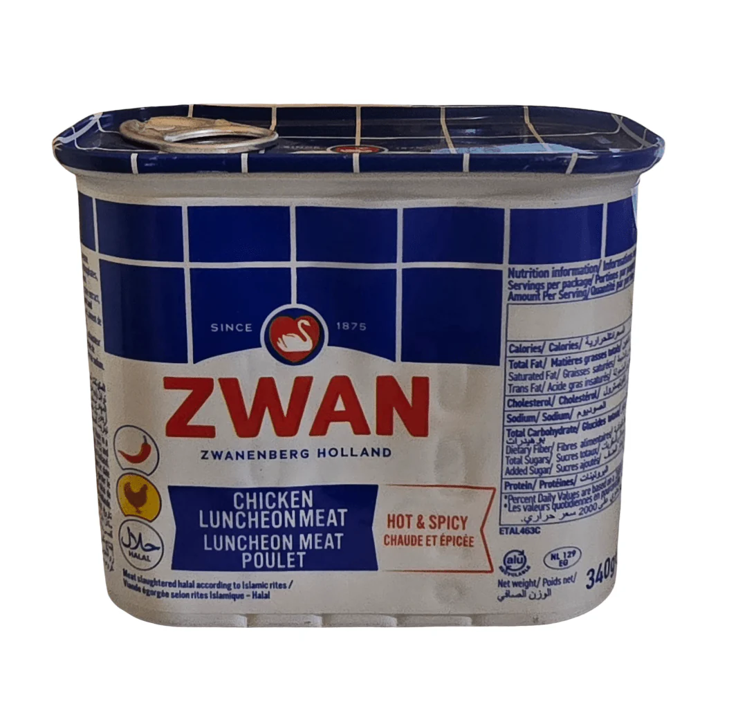 Zwan Chicken Luncheon Meat Hot & Spicy 340g | لحم لانشون دجاج حارة ومبهرة